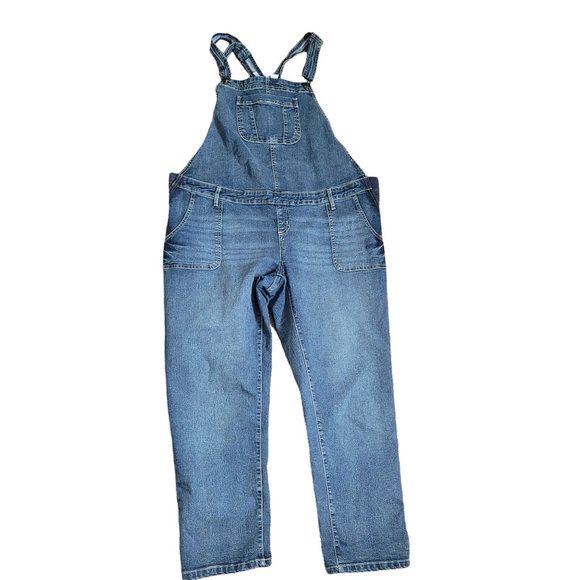 Planet Motherhood Pants - Planet Motherhood Womens Size XL Blue Jean Overalls Side Panel